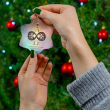 Load image into Gallery viewer, Alpha and Omega Infinity Loop Ceramic Ornament, Heart, Star, Snowflake, Round Shapes
