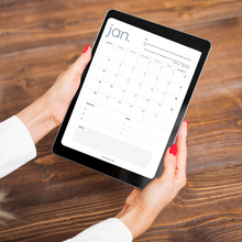 Load image into Gallery viewer, 2025 A Year of Becoming: Embracing My Evolution Monthly EVOLVED Planner &amp; Calendar
