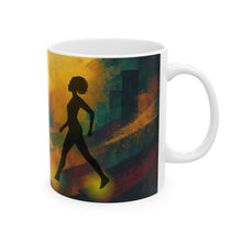 Load image into Gallery viewer, Personalized Proverbs 3 5-6 He Leads Me On 11 or 15 oz Coffee Mug
