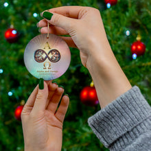 Load image into Gallery viewer, Alpha and Omega Infinity Loop Ceramic Ornament, Heart, Star, Snowflake, Round Shapes
