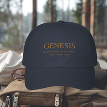 Load image into Gallery viewer, The Book of Genesis Ball Cap, Christian Gift, Religious Gift for Friends, Faith-Inspired Birthday Gifts, Pastor Appreciation Gift, Christian Bible Verse Hat
