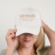 Load image into Gallery viewer, The Book of Genesis Ball Cap, Christian Gift, Religious Gift for Friends, Faith-Inspired Birthday Gifts, Pastor Appreciation Gift, Christian Bible Verse Hat
