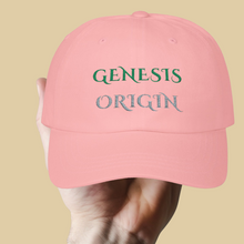 Load image into Gallery viewer, Scripture Drop Genesis Embroidered Inspirational Dad Cap for Pastor or Ministry Appreciation Gifts Bible Camp Church Group or Family Reunion
