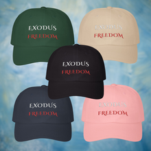 Load image into Gallery viewer, Scripture Drop Exodus Embroidered Inspirational Dad Cap for Pastor or Ministry Appreciation Gifts Bible Camp Church Group or Family Reunion
