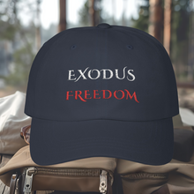 Load image into Gallery viewer, Scripture Drop Exodus Embroidered Inspirational Dad Cap for Pastor or Ministry Appreciation Gifts Bible Camp Church Group or Family Reunion
