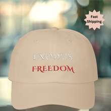Load image into Gallery viewer, Scripture Drop Exodus Embroidered Inspirational Dad Cap for Pastor or Ministry Appreciation Gifts Bible Camp Church Group or Family Reunion
