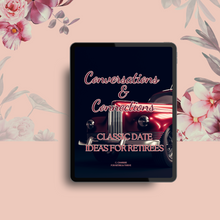 Load image into Gallery viewer, Conversations and Connections: Classic Date Ideas for Retirees Planner - Red
