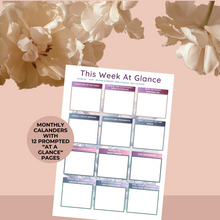 Load image into Gallery viewer, 2025 A Year of Becoming: Embracing My Evolution Monthly EVOLVED Planner &amp; Calendar
