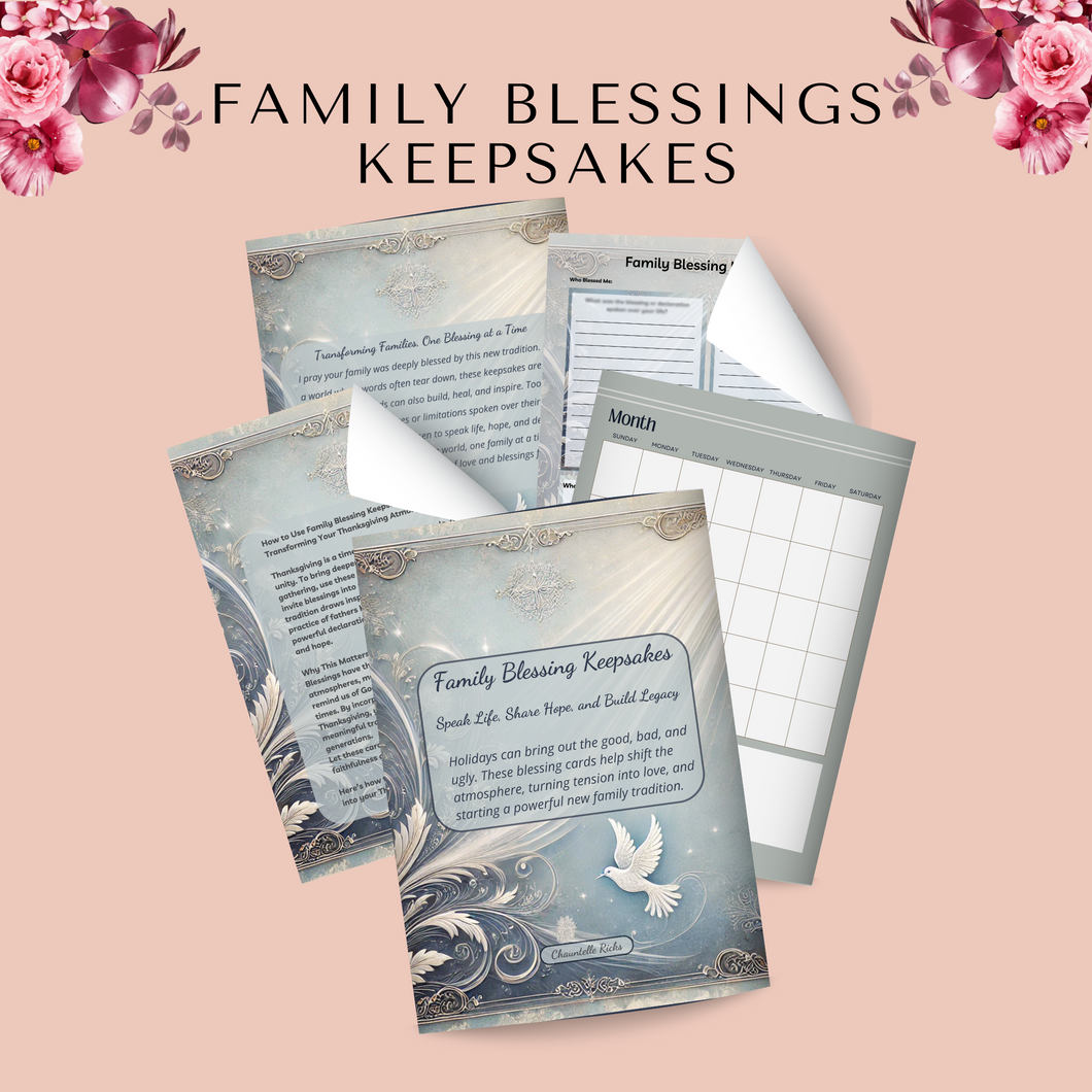 Family Blessing Keepsakes (Blue)