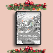 Load image into Gallery viewer, Winter Whispers Coloring Book For Kids &amp; Adults
