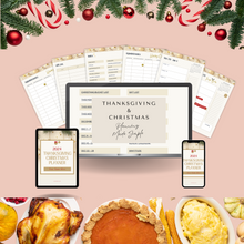 Load image into Gallery viewer, Ultimate Thanksgiving &amp; Christmas Planner Digital, Printable 2 In 1

