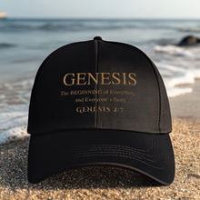 Load image into Gallery viewer, The Book of Genesis Ball Cap, Christian Gift, Religious Gift for Friends, Faith-Inspired Birthday Gifts, Pastor Appreciation Gift, Christian Bible Verse Hat
